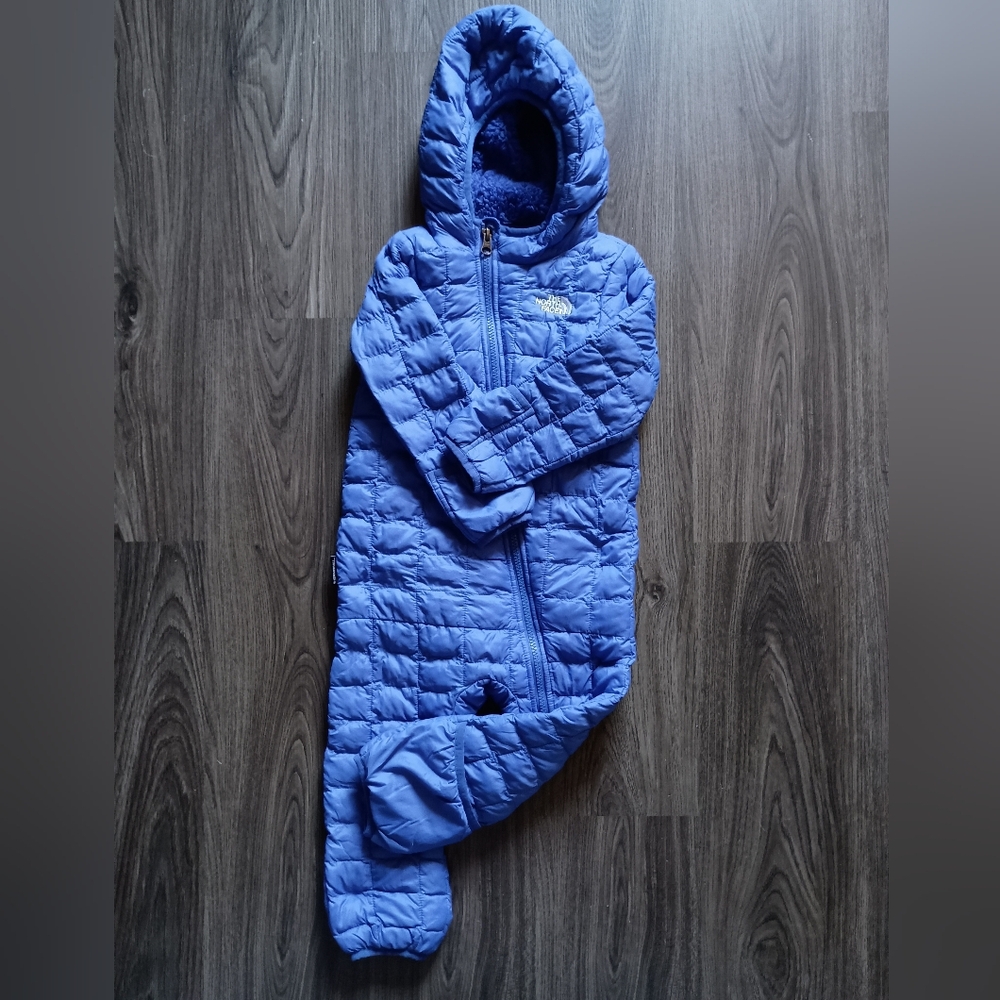 The North Face Kids Quilted Body/Snow Suit Royal Blue